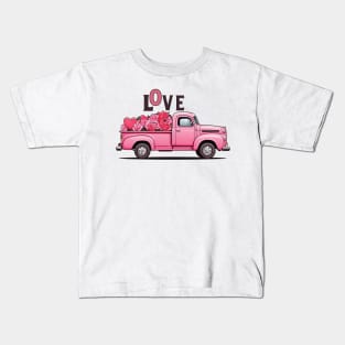 Pink love Kids T-Shirt